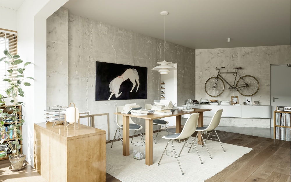 中古风办公与生活的结合